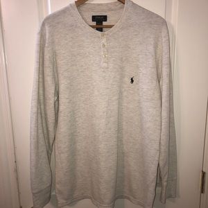 Polo Ralph Lauren NWOT Mens Long Sleeve Waffle Crew Neck Shirt Size L